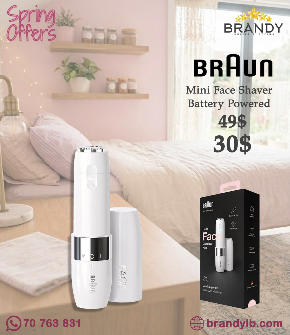 Braun Face Mini Hair Remover FS1000 Facial Trimmer with Smartlight