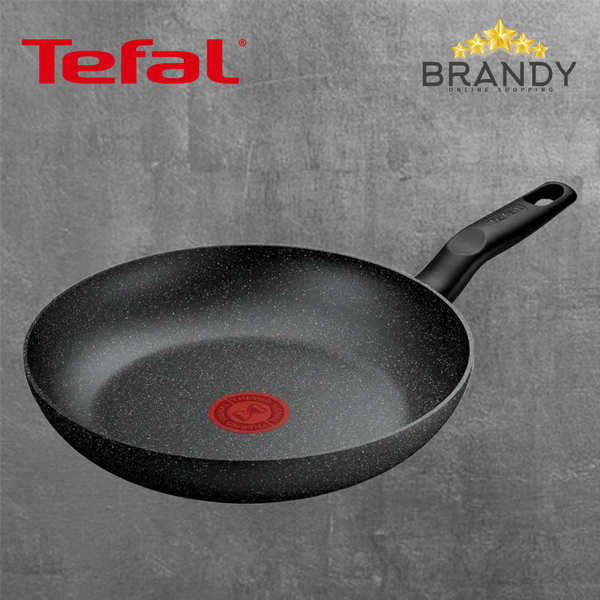 Tefal Dark Essential Mineralia Frypans 24cm & 28cm Titanium Non-Stick-1