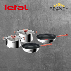 Tefal Opti'Space G720S604 6-Piece Stainless Steel Cookware Set Stackable