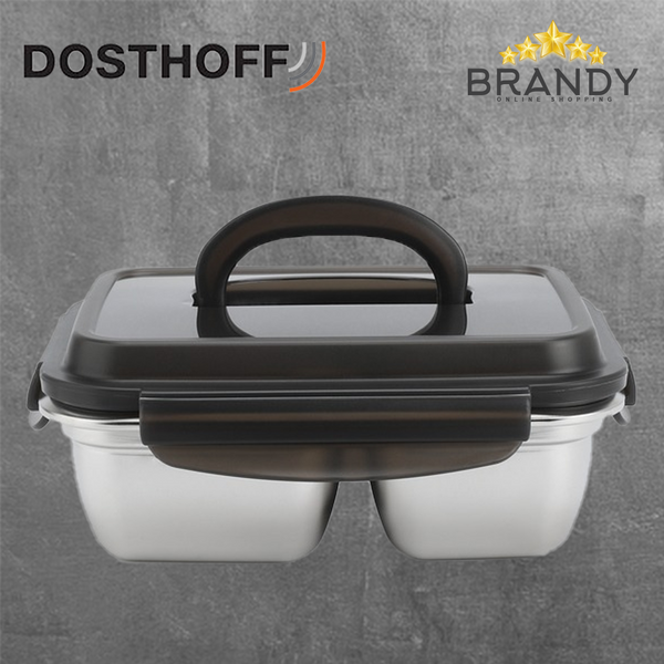 Dosthoff Lunch Box Stainless Steel Divided 1800ml - Microwave Safe SM1800C-1