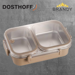 Dosthoff Lunch Box Stainless Steel Divided 950ml - Microwave Safe SM950-1