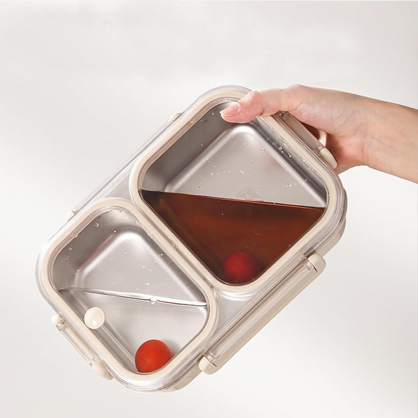 Dosthoff Lunch Box Stainless Steel Divided 950ml - Microwave Safe SM950-2