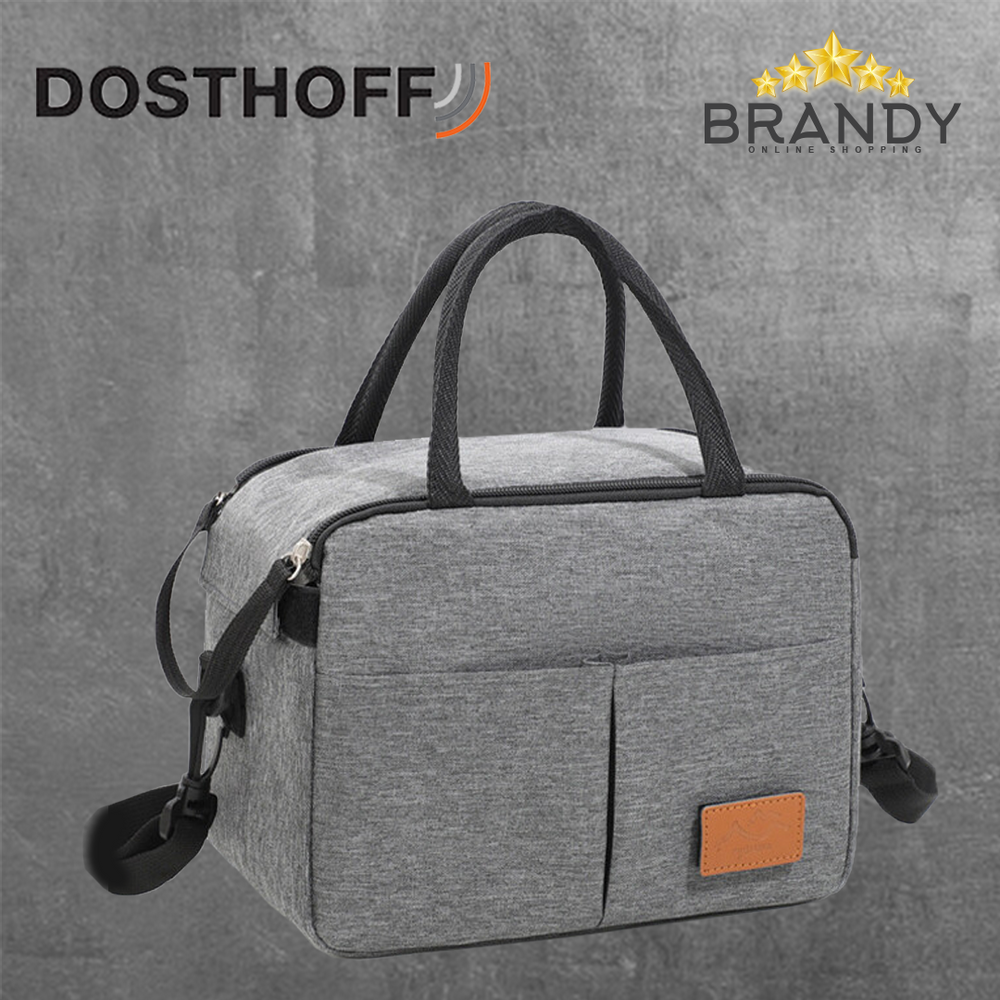 Dosthoff Lunch Bag Insulated 20.5x15.5x18.5cm Grey XF1254
