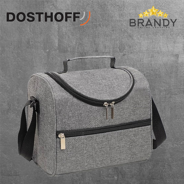 Dosthoff Lunch Bag Insulated 20.5x15.5x18.5cm Grey XF913-1