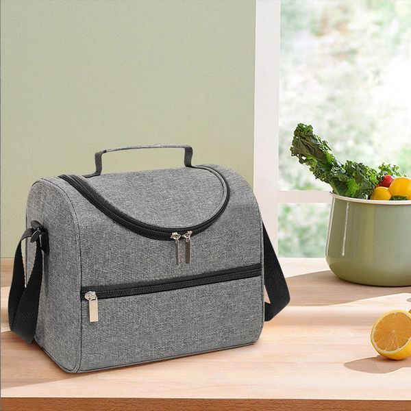 Dosthoff Lunch Bag Insulated 20.5x15.5x18.5cm Grey XF913-2