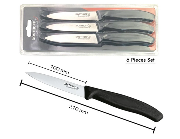 Dosthoff 6-Piece Paring Knives 10 cm Blades