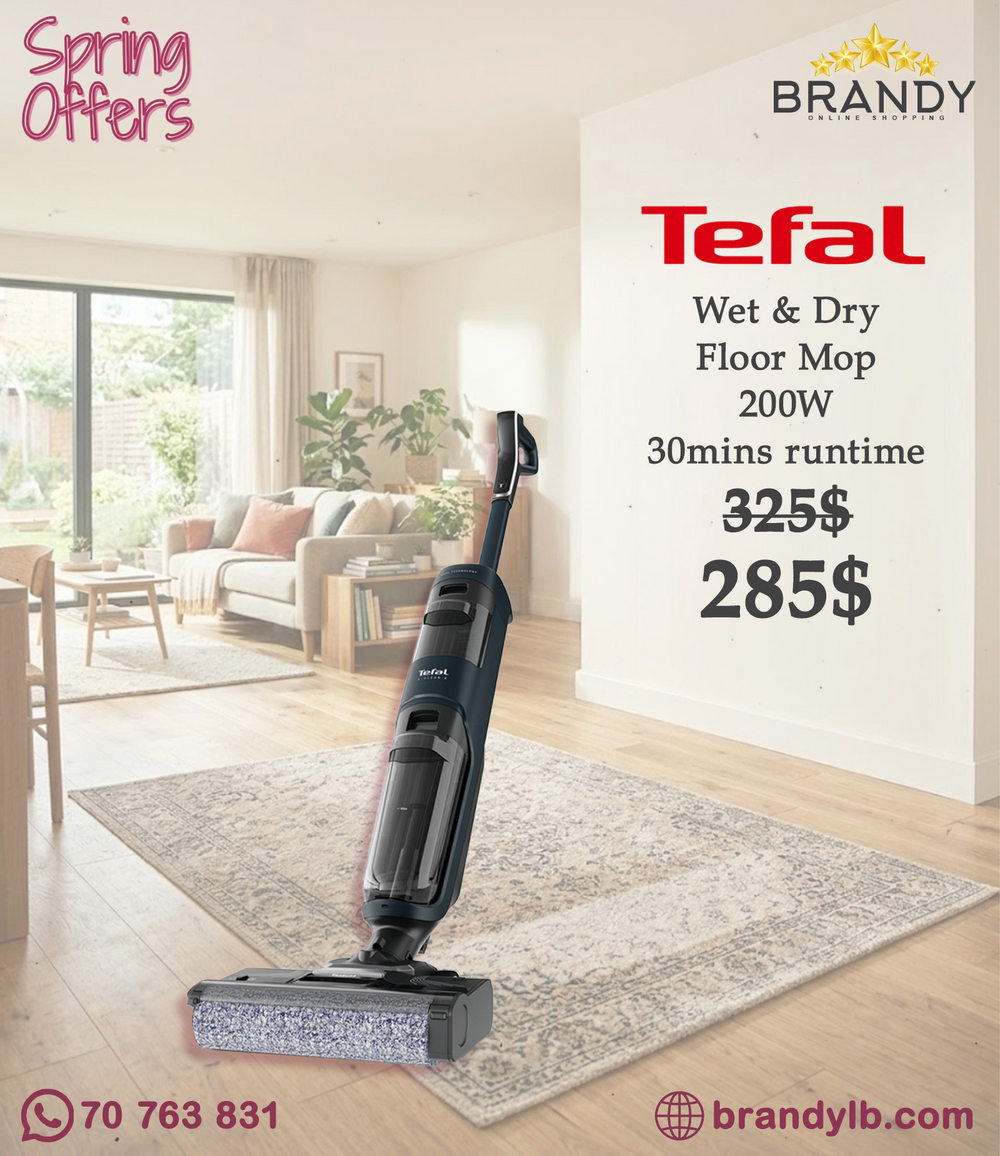 Tefal X-Clean 2 GF2251M5 Cordless Wet and Dry Vacuum Cleaner 200W Black