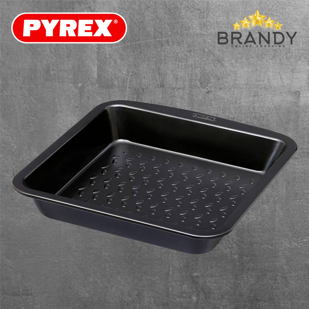 Pyrex Glide Square Roaster 24cm Carbon Steel Nonstick GL24SR6