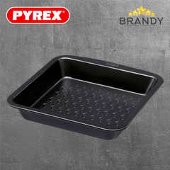 Pyrex Glide Square Roaster 24cm Carbon Steel Nonstick GL24SR6-1