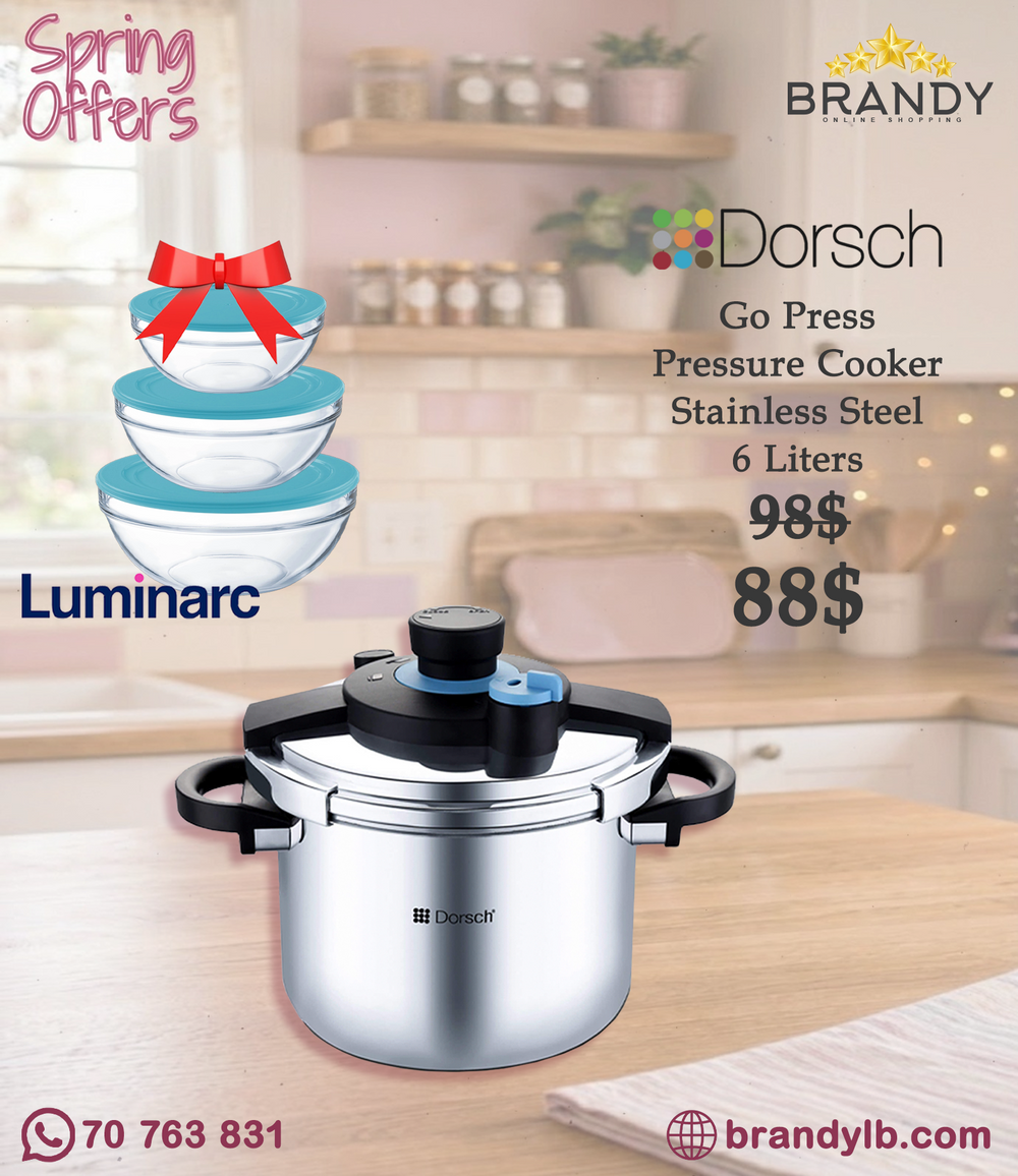 Dorsch GoPress DH-06436 Pressure Cooker 6L Stainless Steel Induction