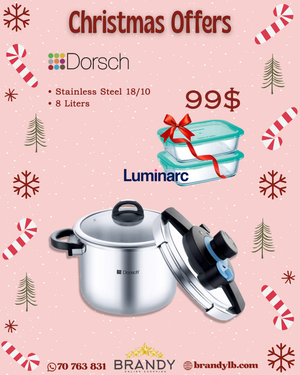 Go Press Pressure Cooker 8 Liters + Free