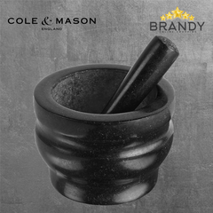 Cole & Mason Worcester Granite Pestle & Mortar 14cm Black