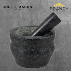 Cole & Mason Worcester Granite Pestle & Mortar 18 cm Black