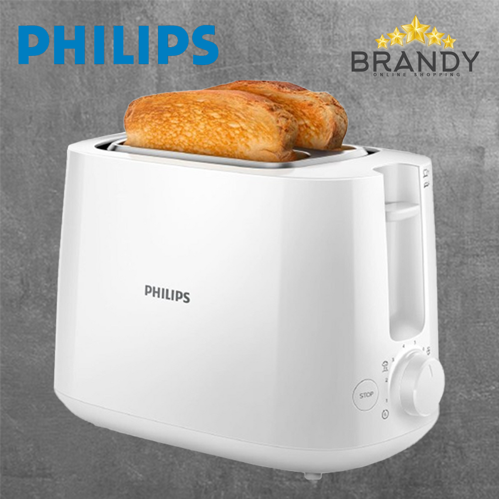 Philips Daily Collection Toaster HD2581/00 2-Slice 8-Level White