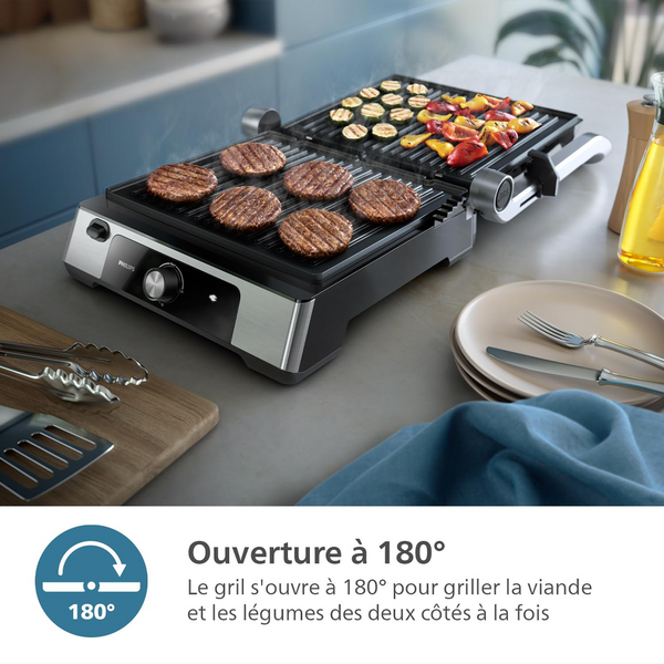 Philips 5000 Series Contact Grill HD6301 - 37x34cm