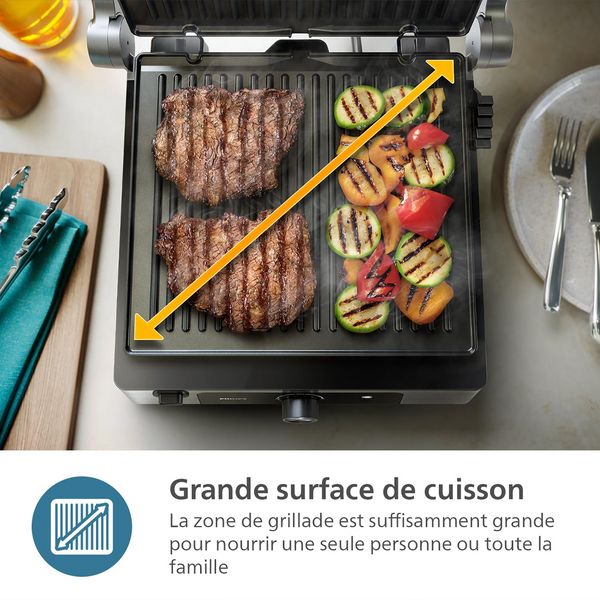 Philips 5000 Series Contact Grill HD6301 - 37x34cm