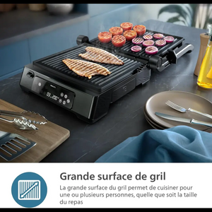 Philips 7000 Series Contact Grill HD6307 - 37x34cm with Thermometer Probe
