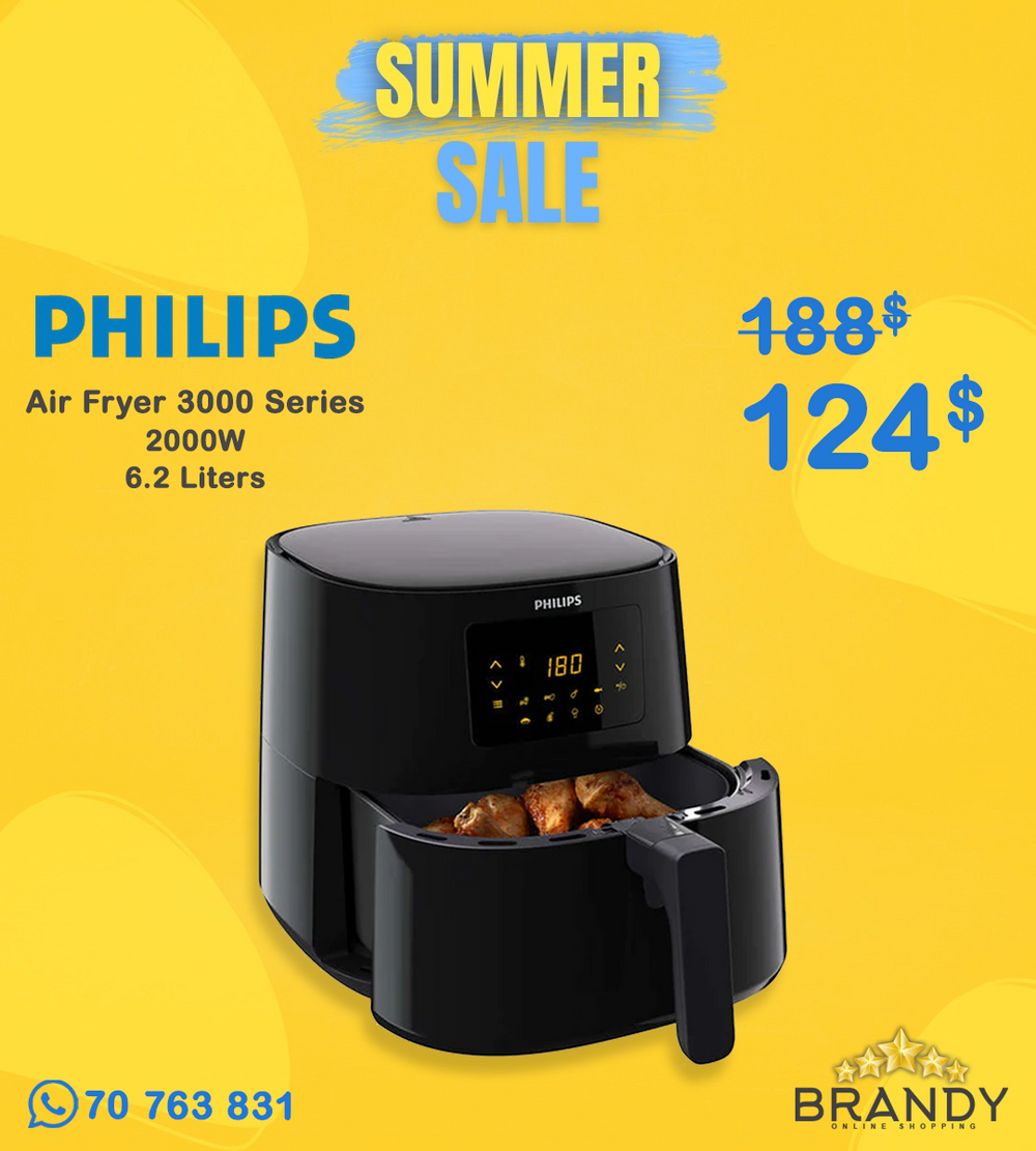Philips 3000 Series Air Fryer XL HD9270 6.2L Digital 2000W