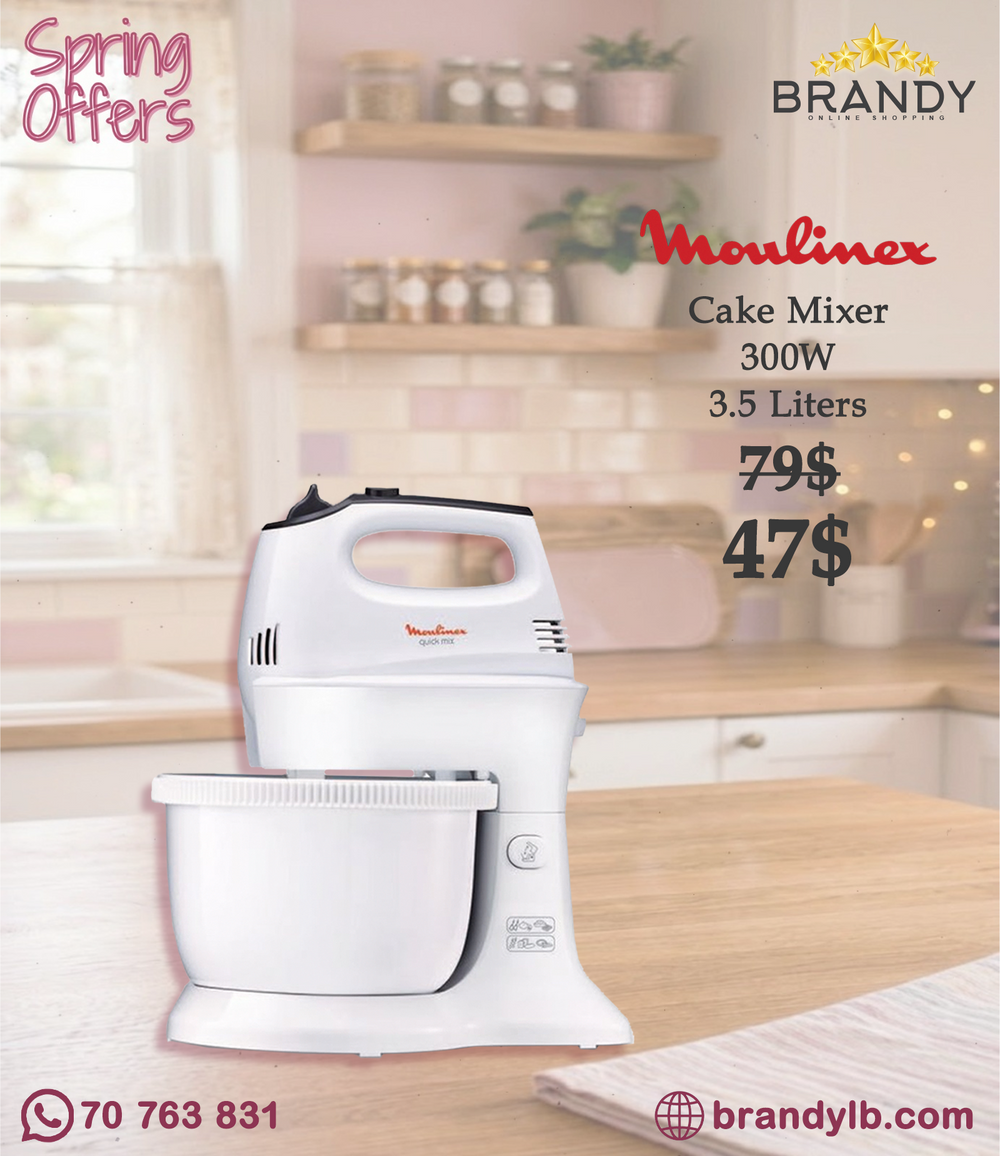 Moulinex Quick Mix HM311 Hand Mixer 3.5L Rotating Bowl 300W