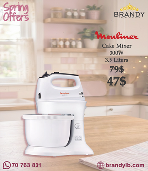 Moulinex Quick Mix HM311 Hand Mixer 3.5L Rotating Bowl 300W