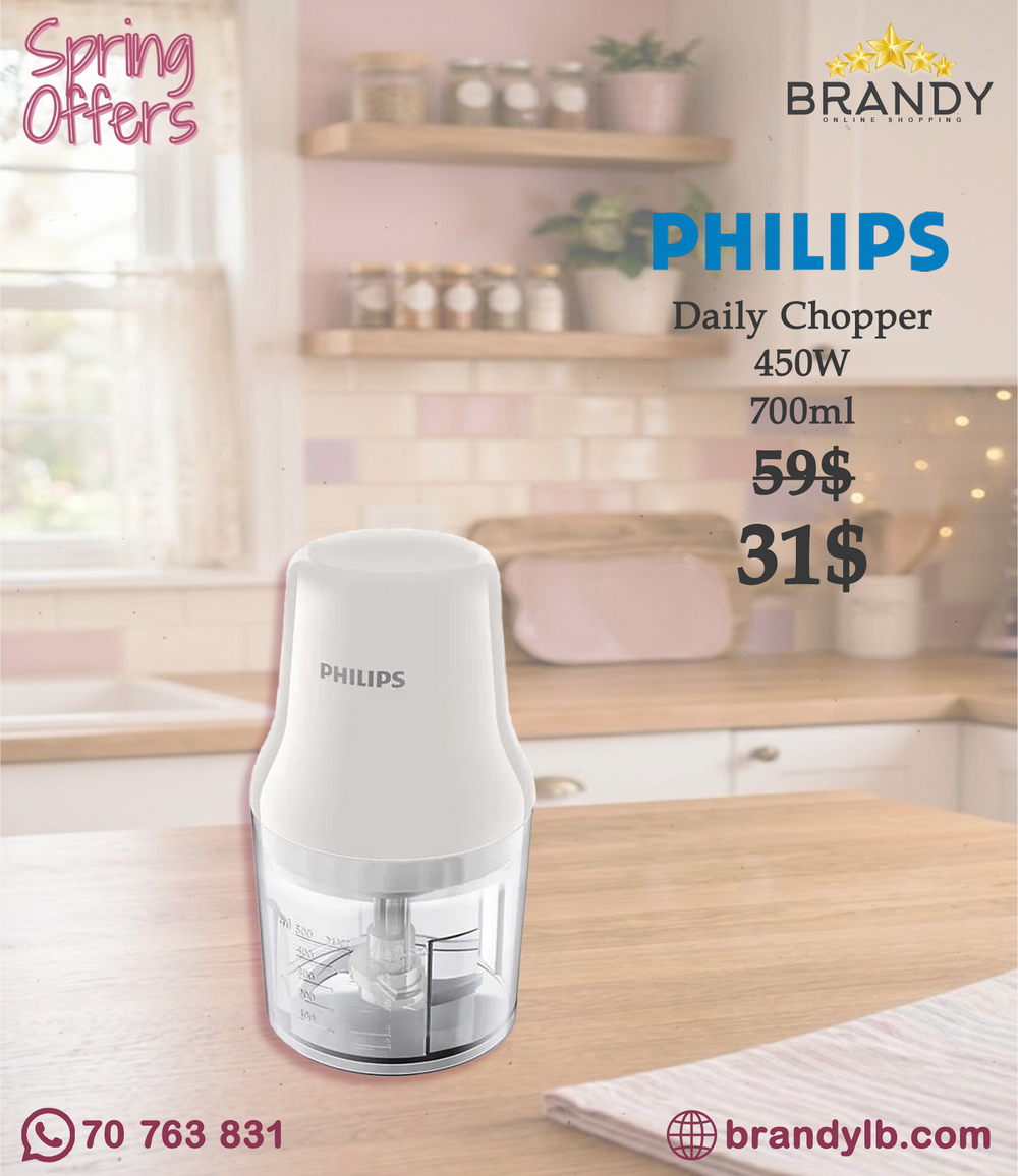 Philips Daily Collection Chopper HR1393 0.7L 450W White