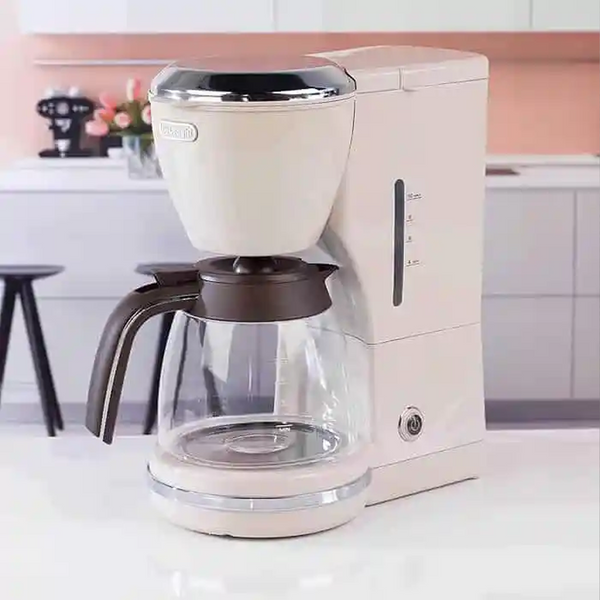 De'Longhi Icona Vintage ICMOV210 Drip Coffee Maker Beige 10-Cup 1.25 L