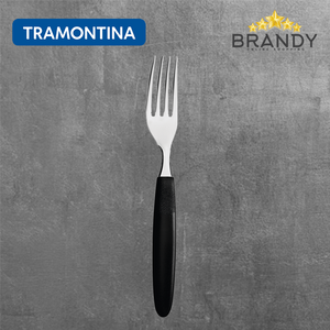 Tramontina Ipanema 12pc Table Fork Set Black Stainless Steel