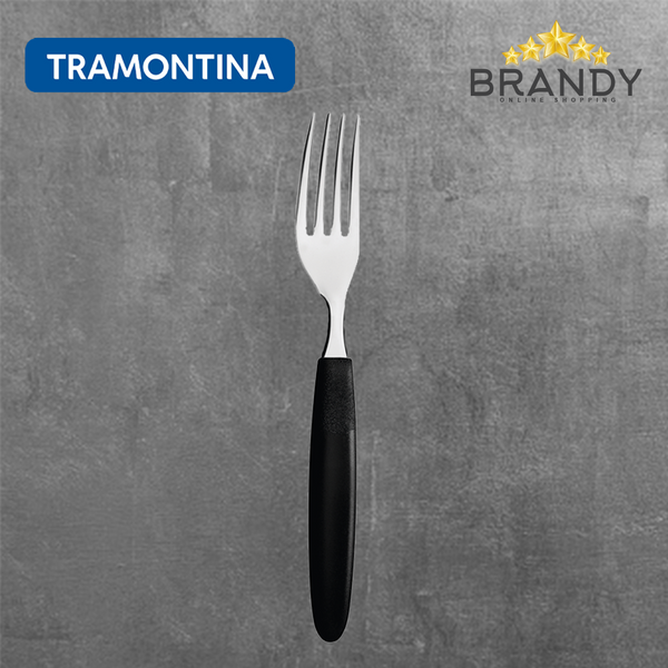 Tramontina Ipanema 12pc Table Fork Set Black Stainless Steel