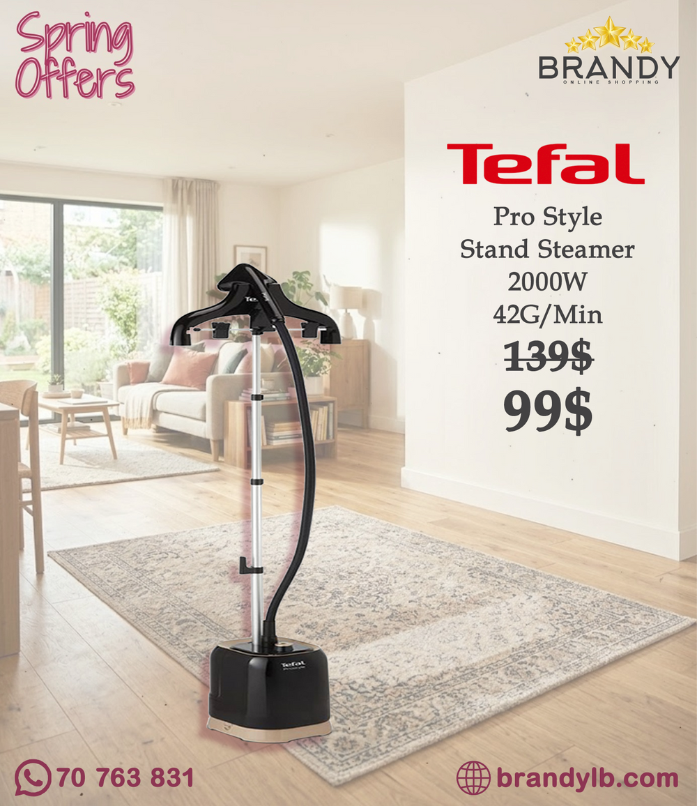 Tefal Pro Style IT3470M0 Garment Steamer 2000W 1.5L Black Beige