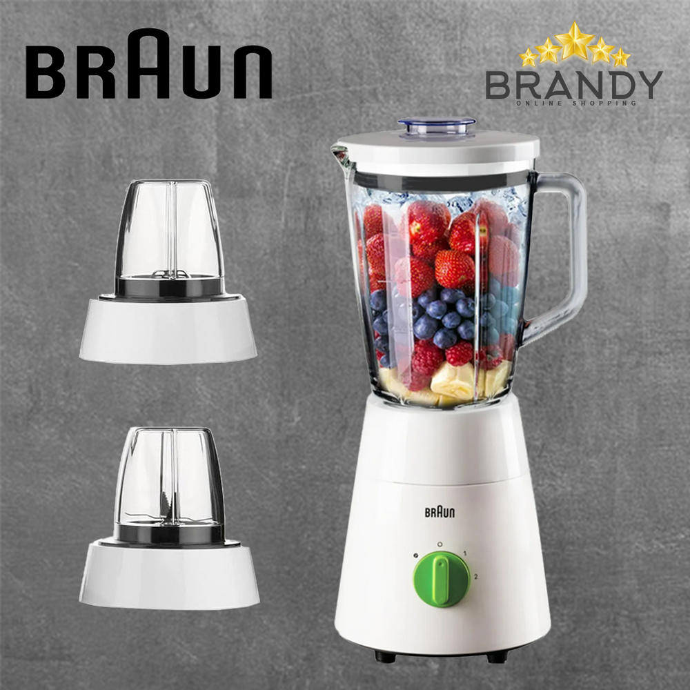 Braun PowerBlend 3 JB0153WH Glass Blender with Mill 500W 1.75L White