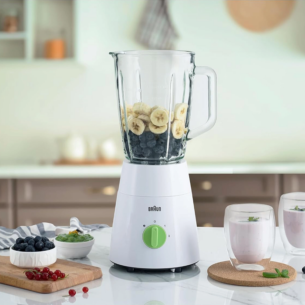 Braun PowerBlend 3 JB0153WH Glass Blender with Mill 500W 1.75L White