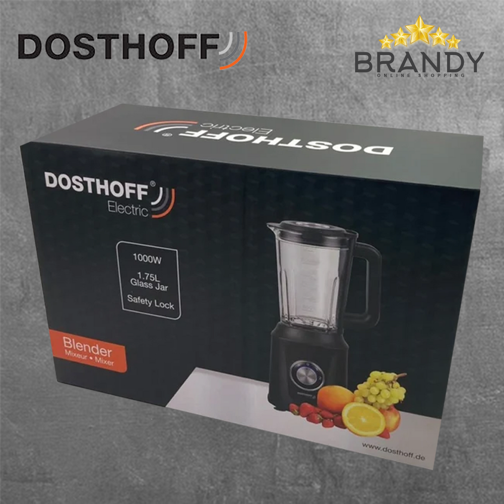Dosthoff Glass Blender 1.75 Liters - 1000W JE-7876C