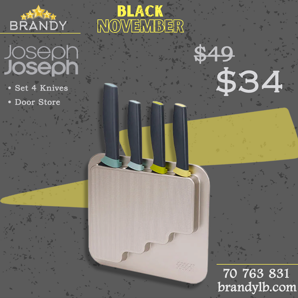 DoorStore 4pcs Opal Kitchen Knives Set