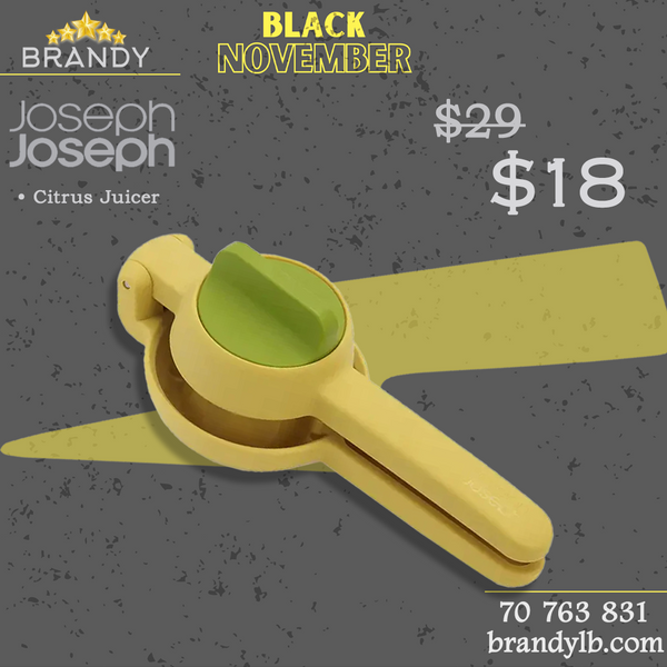 JuiceMax Dual-Action Yellow Citrus Press