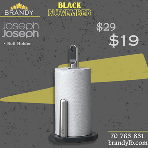 Tension Grip Hold Kitchen Roll Holder