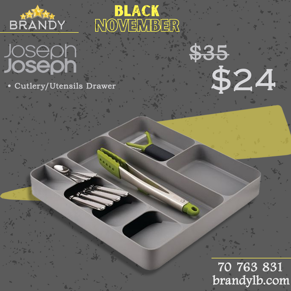 DrawerStore Cutlery & Utensils Organizer - Space-Saving Kitchen Solution