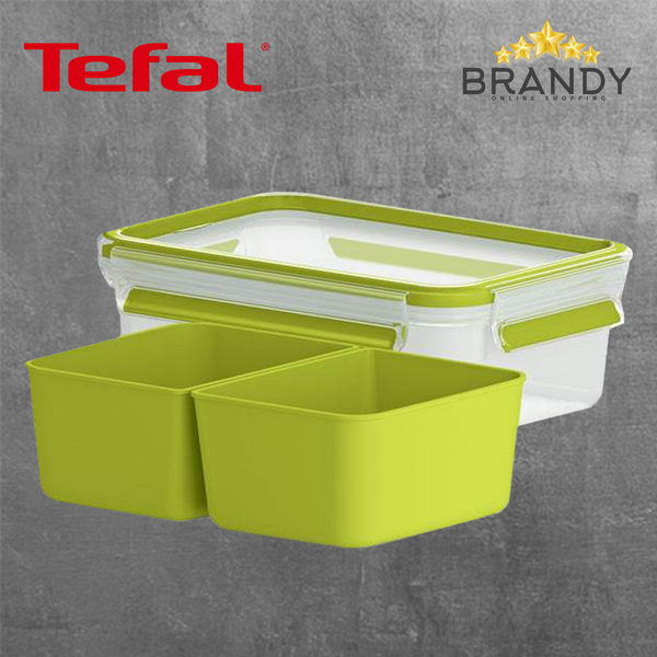 Tefal MasterSeal To Go Rectangular Snacks Box 1.2 L K3100512