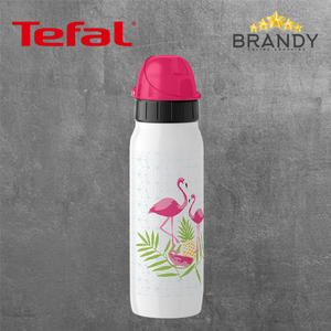 Tefal Drink2Go Flamingo White Bottle 0,5L - ISO Steel
