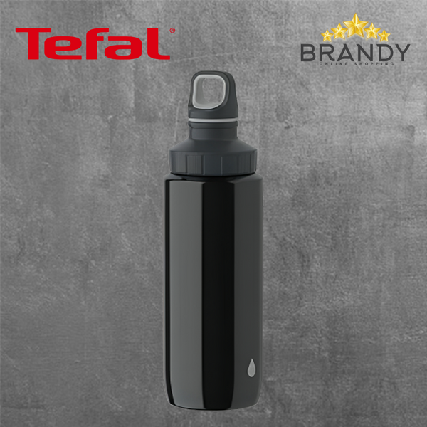 Tefal Drink2Go Drop Dark Grey Bottle 0,6L - Light Steel