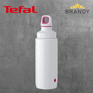 Tefal Drink2Go Drop Pink Bottle 0,6L - Light Steel