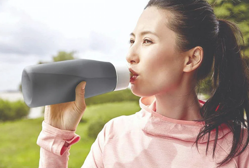 Squeeze Drinking Bottle Grey 0.6L