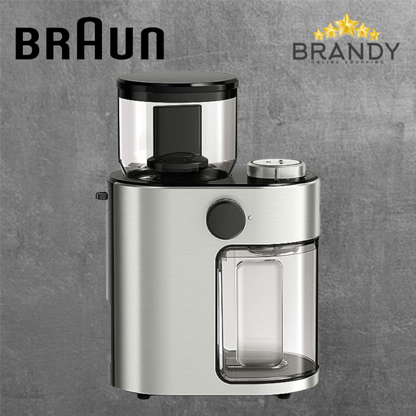 Braun KG7070 FreshSet Burr Coffee Grinder 15 Settings 220g Hopper Silv