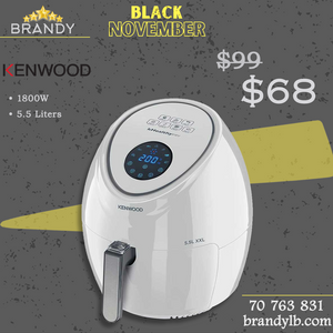 Digital Air Fryer White XXL HFP50.000WH