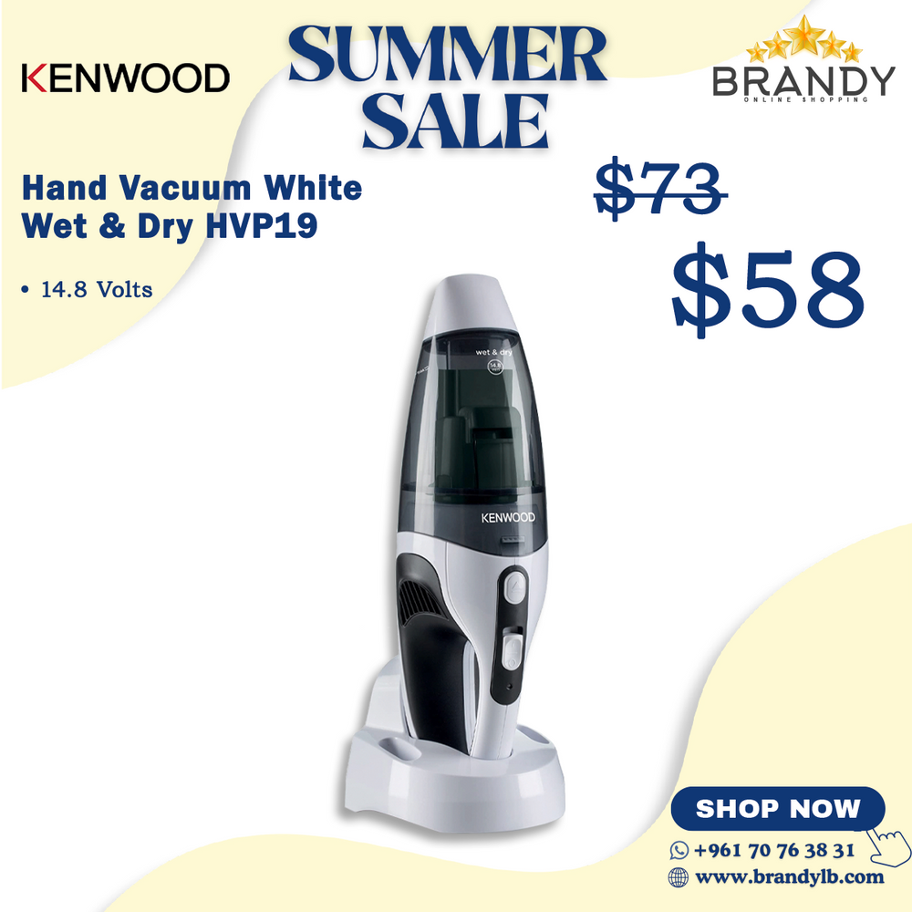 Hand Vacuum White HVP19 Wet & Dry