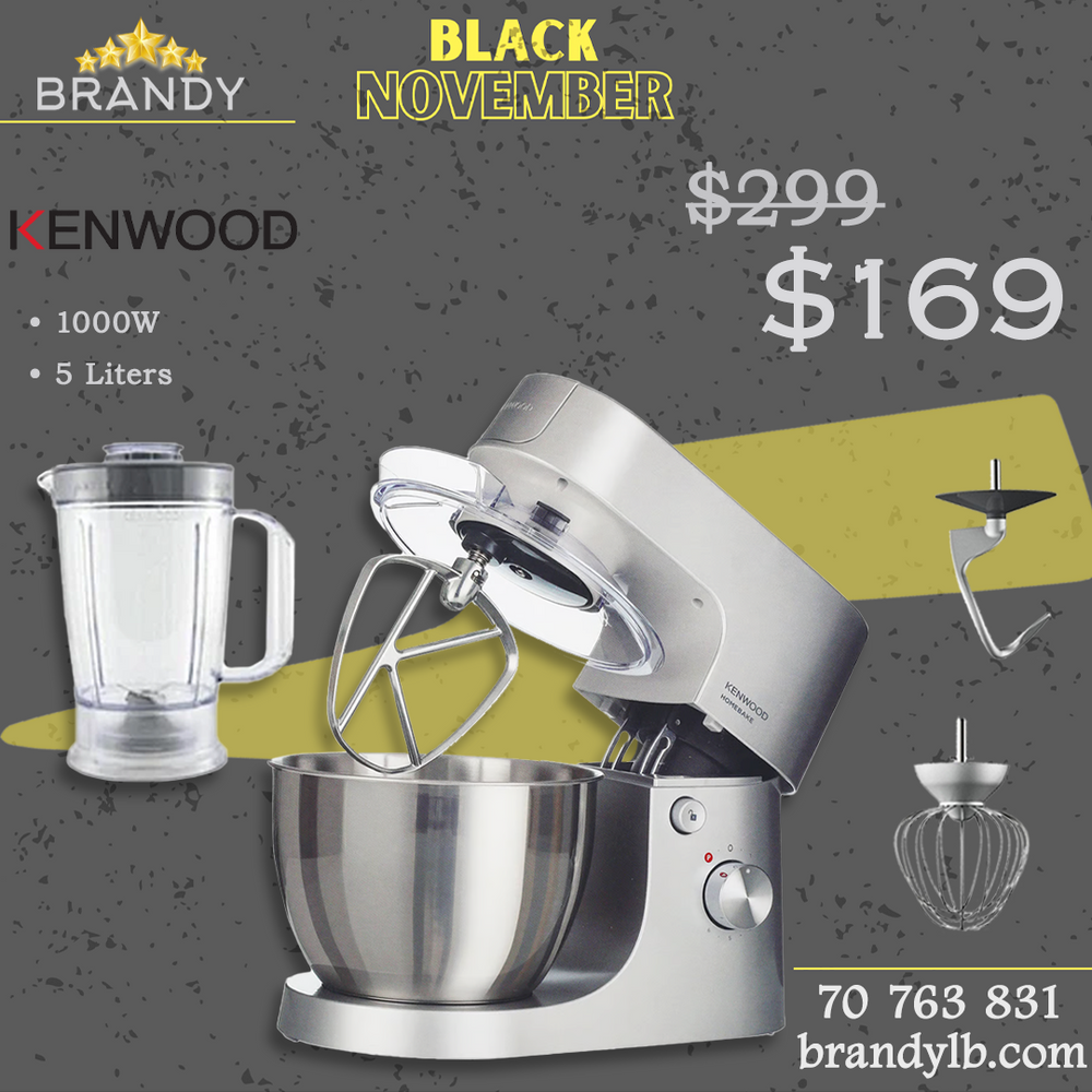 Stand Mixer 5L KHH01.120SI with Glass Blender