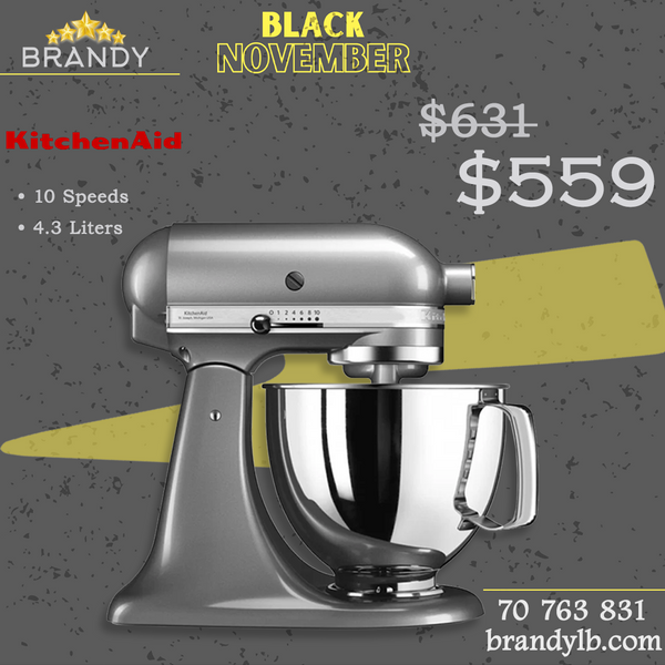 Stand Mixer Classic 4.3L Silver, 10 Speeds