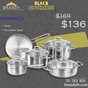 Perla Cookware Set 5pcs Stainless Steel