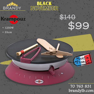 Diabolo Crepe Maker KZ3033 with 8 Heating Levels