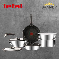 Tefal Ingenio Preference L9739053 12-Piece Stainless Steel Induction Cookware Set