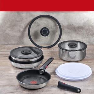 Tefal Ingenio Preference L9739053 12-Piece Stainless Steel Induction Cookware Set